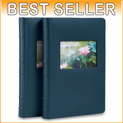 Versatile Navy Photo Album Set for 4x6 & 5x7 Photos - Perfect Gift Package-image
