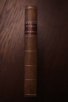 Journal of The Life and Religious Labors Of Elias Hicks 1/4 Leather 1832-image
