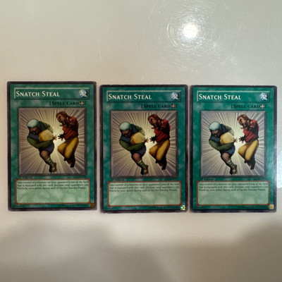 3x Snatch Steal SD1-EN010 / SD2-EN013 / SD4-EN015 - 1st Edition - Yugioh! Card-image