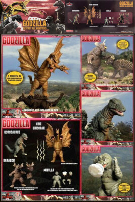 Mezco Godzilla Destroy All Monsters (1968) 5 Points Round 2 Deluxe Figure Set-image