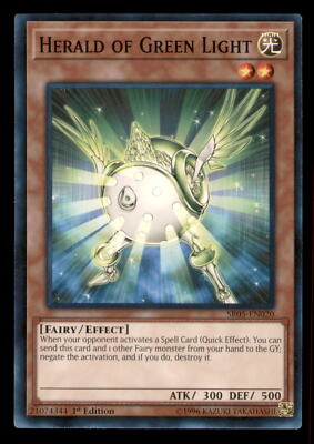 Yugioh Herald of Green Light #SR05-EN020 Structure Deck: Wave of Light LP-image