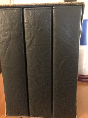 Boxed Set of 3 Photo Albums 5”x8” Photo's Dark Gray Unbranded, in faux suede box-image