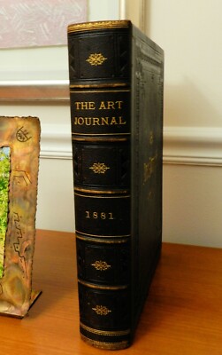 1881, The Art Journal, AMERICAN EDITION, FULL LEATHER, RESTORED, BEAUTIFUL!!-image