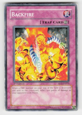 Structure Deck: Blaze of Destruction #SD3-EN031 Backfire 1st Edition-image