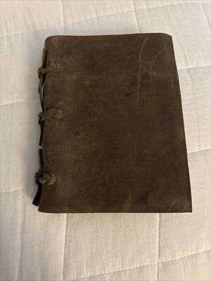 Leather Handmade Journal Blank Pages Made In China Leather Bound 7.5 x 5.5-image