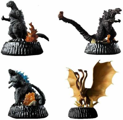 Bandai Japan Gashapon High Grade Diorama+ Godzilla 01 Set of 4-image