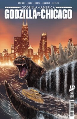 🦖 Godzilla Vs. America: Chicago Cover A (2nd Printing) Seeley *4/23/25 PRESALE-image