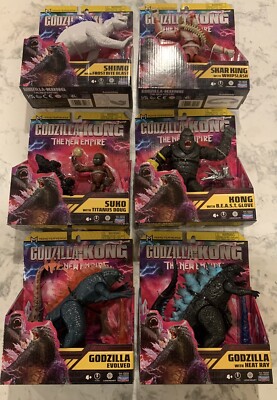 Godzilla X Kong The New Empire Full Set Of 6 Bundle.-image