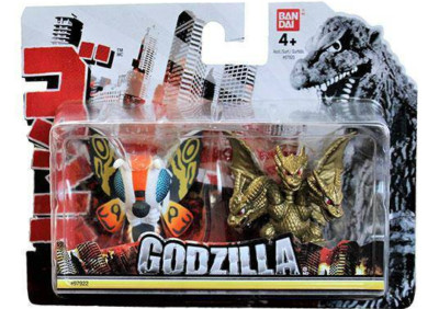 King Ghidorah & Mothra Chibi Mini Figure 2-Pack Bandai-image