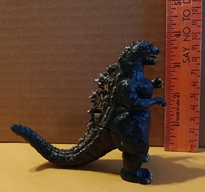 1994 Trendmasters Godzilla About 4” Loose Figure Fixed Pose Non-posable version-image