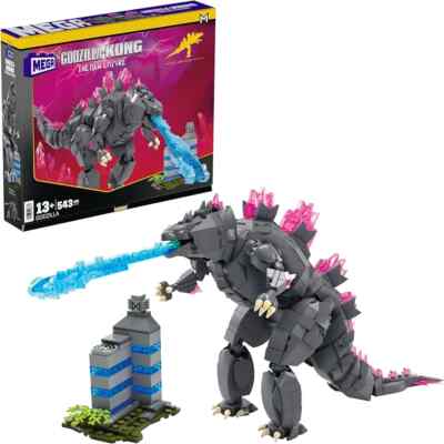 Mega Godzilla X Kong The New Empire Building Set Figure Godzilla NEW SEALED-image