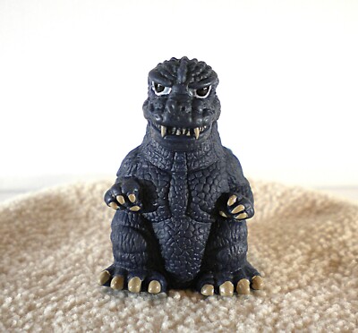 BANDAI 2002 GODZILLA MINI SOFUBI THEATER EXCLUSIVE FAKE GODZILLA 1984 SD FIG NEW-image