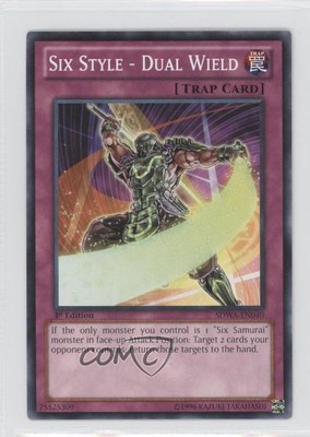 Six Style - Dual Wield 1st Ed. YuGiOh Samurai Warlords Structure Deck 1s8-image