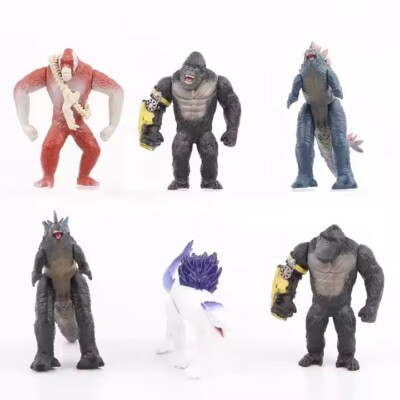 Godzilla vs Kong 2 New Empire 3 1/2 inch Set of 6 Mini Figures-image
