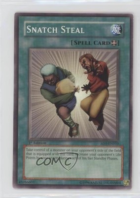 2005 Yu-Gi-Oh! Dragon's Roar Structure Deck 1st Edition Snatch Steal 0k8a-image