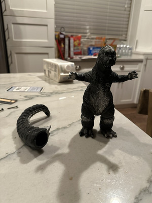 Vintage 1983 Godzilla 7” Soft Vinyl Figure BANDAI Mechagodzilla Kaiju Sofubi Vtg-image
