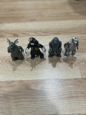Godzilla Monster Island 68 Figure  Toy Super7 ReAction 3.75 Set of 4-image