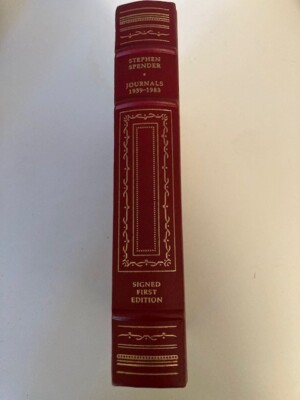Stephen Spender: Journals, 1939-1983 (1985, HC) SIGNED & Sealed Franklin Library-image
