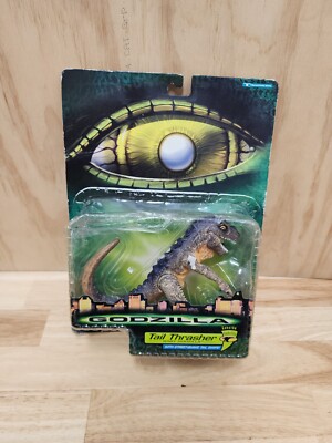 Godzilla Tail Thrasher Baby Godzilla 1998 New Wear On Card Trendmasters Figure-image