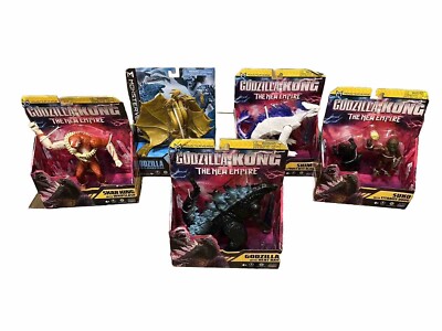 Lot Of 5 Monsterverse & Godzilla X Kong: New Empire Shimo Skar King Ghidora Figs-image