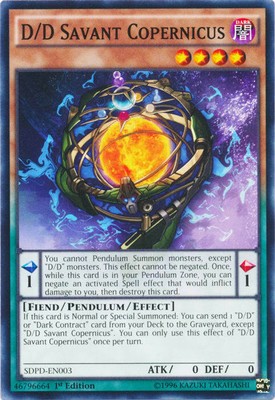 Yu-Gi-Oh! - D/D Savant Copernicus  (SDPD-EN003) - Structure Deck Pendulum Domina-image