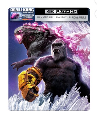 Godzilla x Kong: The New Empire Steelbook 4K Ultra HD + Blu-ray Walmart NEW!!-image