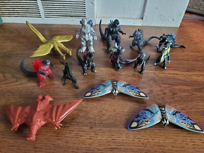 Godzilla Bandai Toho Tokyo Japan Attack Monster Fight Mini Figure Lot-image