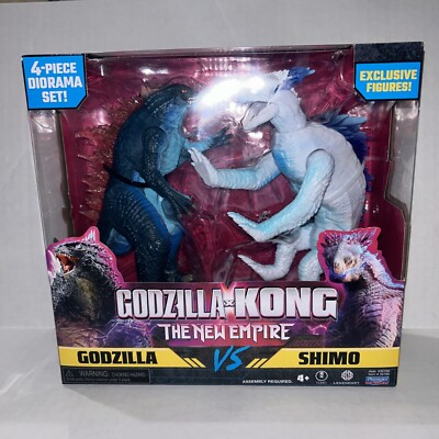 Godzilla X Kong: The New Empire Two Pack Figure Set. Godzilla Vs Shimo Fast Ship-image