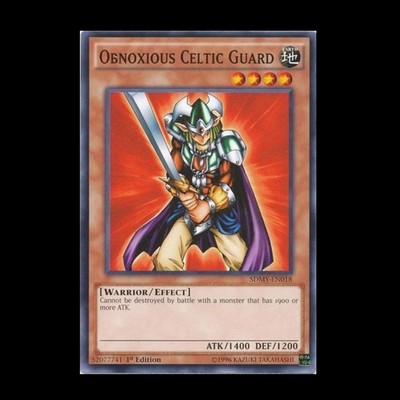 1996 Yu-Gi-Oh! 1st Edition Obnoxious Celtic Guard SDMY-EN018 Common-image