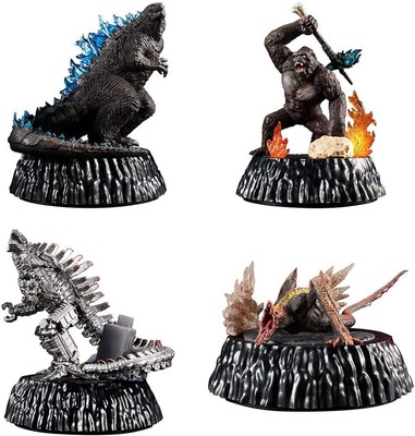 Bandai High Grade HG Series 6 Godzilla VS. Kong Gashapon Set of 4 Figure-image
