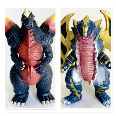 Lot of 2 BANDAI GODZILLAS 6.5” Action Figures-image