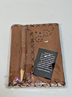 Leather Travelers Journal Notebook Bound Paper in Box with Pen - Unique-image