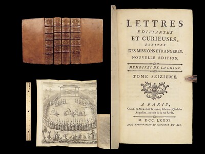 1781 RARE Jesuit Voyages Missions CHINA Taiwan Vietnam MAPS 1834 Ursuline Riots-image