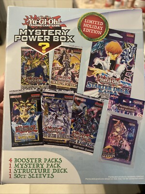2023 Yu-Gi-Oh! Mystery Power Box Limited Holiday Edition Yugioh 5 Packs (CB)-image