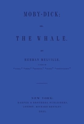 Moby Dick: Blue Lined Journal (Leather Bound) Great Literature (UK IMPORT)-image