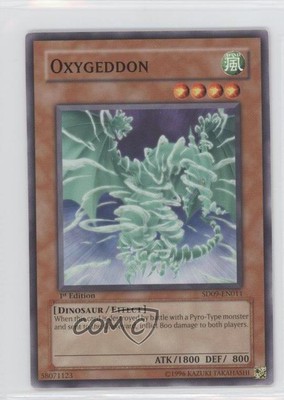 2006 Yu-Gi-Oh! Dinosaur's Rage Structure Deck 1st Edition Oxygeddon ic4-image