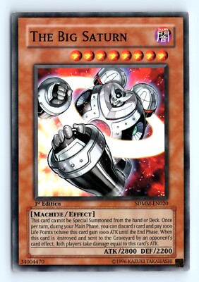 Yu-Gi-Uh The Big Saturn #SDMM-EN020 Structure Deck: Machina Mayhem tcg LP-image