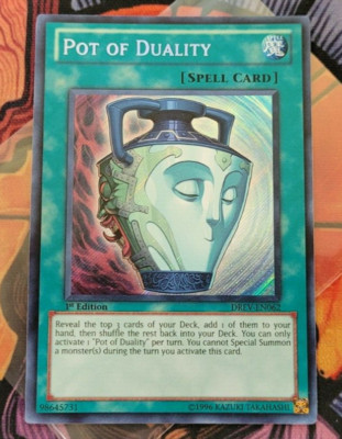 Pot of Duality DREV-EN062 Secret Rare 1st Edition English	Yugioh Card #1-image