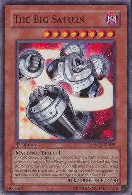 Yugioh The Big Saturn #SDMM-EN020 Structure Deck: Machina Mayhem 1st Edition-image