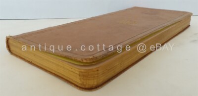 1887 antique E. Y. CARTER new york LEATHER DIARY farming -image