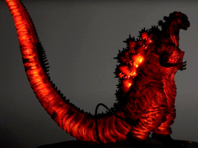 X-PLUS Godzilla 2016 4th Form Light up Ver. Figure Ric H43cm 16.9