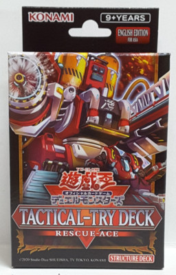 Yugioh Asia English Tactical-Try Deck: Rescue-ACE Structure Deck New Sealed-image