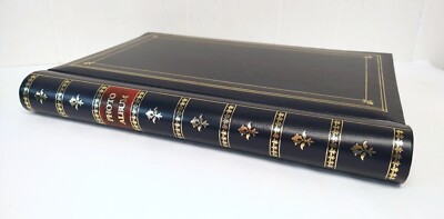 Vintage Photo Album Blue Gold Style Bi-Directional Index 300 4x6 Photo Pocket-image