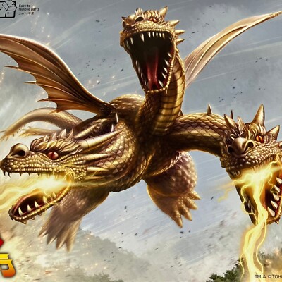 Fujimi Model Chibimaru Godzilla Series No.401 King Ghidorah Plastic Model Figure-image