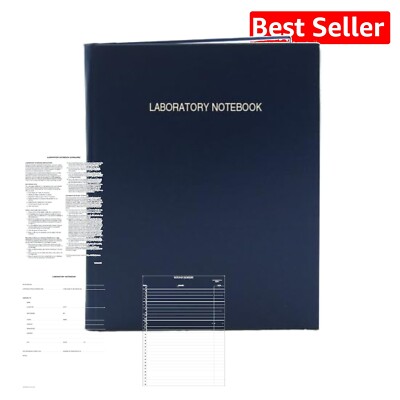 Archival Quality Extra Large Lab Notebook - 168 Pages, Section Sewn Binding-image