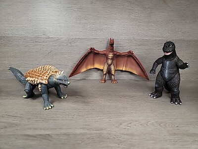 Bandai Toho Godzilla 2003 Classic Kaiju Monster Anguirus 2004 Rodan 2004/5 Lot 3-image