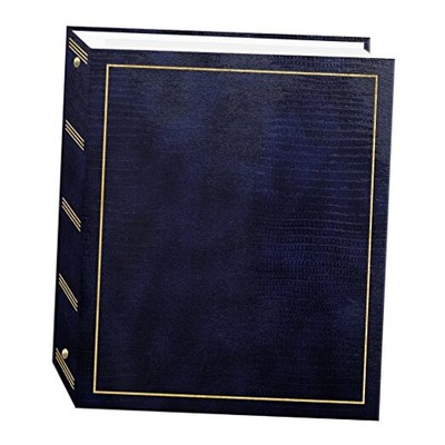  Magnetic Self-Stick 3-Ring Photo Album 100 Pages (50 Sheets), Navy Blue -image