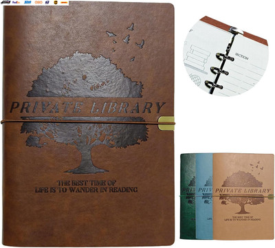 Reading Journal, Reading Journal for Book Lovers, Leather Reading Log, Book Read-image
