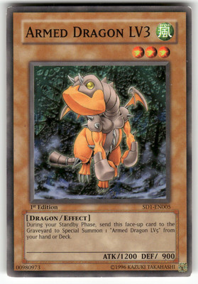 Armed Dragon LV3 Structure Deck: Dragon's Roar Yugioh Lightly played-image