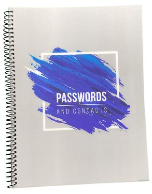 RE-FOCUS Password Book with Alphabetical Tabs 10